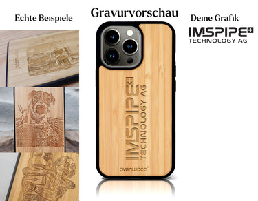 INDIVIDUELL iPhone 15 Pro Bambus-Kunststoff